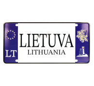 Suvenyrinis automobilio numerio ženklas Lietuva Suvenyrinis automobilio numerio ženklas Lietuva